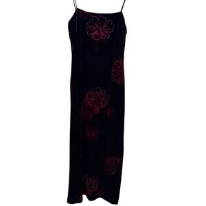 Arianna by Rachel Kaye Midi Dress Women's Size 6 Vintage Y2K 90s Velvet Maxi NEW